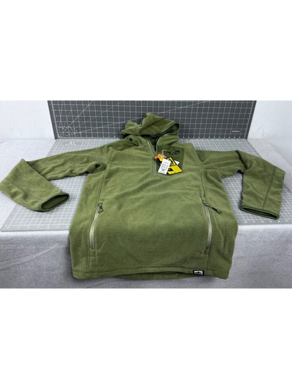 Men's King's Camo XKG Covert Hunting Hoodie Sz. M  Olive Zipper Pockets  Hood